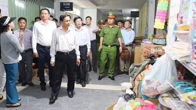 دبیر حزب استانی - تران ون لاو از منطقه تجاری - خدماتی B (وین لانگ) بازدید می‌کند