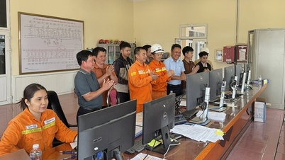 Energizing the 220 kV transmission line project to import electricity from Laos to Vietnam