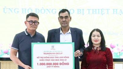 Trungnam Group støtter 1 milliard VND for å hjelpe Lam Dong med å overvinne konsekvensene av flom