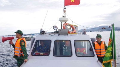 La Guardia Fronteriza Provincial de Khanh Hoa responde proactivamente a la tormenta número 15