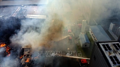 Big fire at factory in Khai Quang industrial park