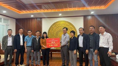 دانشگاه ملی هانوی بلایای طبیعی را بررسی و ارزیابی می‌کند و به قربانیان سیل پشتیبانی اضطراری ارائه می‌دهد.