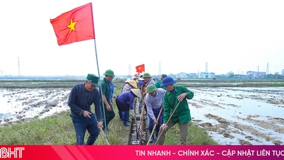 Οι αγρότες της Χα Τιν επιταχύνουν την ολοκλήρωση του χωραφιού, έτοιμοι για την εαρινή καλλιέργεια του 2026