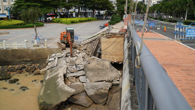 التآكل عند سفح جسر تران فو