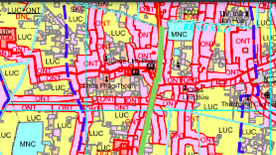 Нове планування доріг у комуні Мі Хан, округ Дик Хоа, до 2030 року