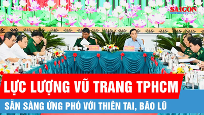 De væpnede styrkene i Ho Chi Minh-byen er klare til å reagere på naturkatastrofer og flom.