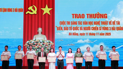 O professor, doutor e doutor Tran Huu Dang, da Universidade Duy Tan, ganhou o primeiro prêmio com uma canção sobre o mar e as ilhas.