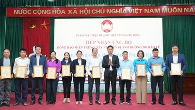 Phu Dong Commune supports people in the Central Highlands and Central region with more than 1.2 billion VND