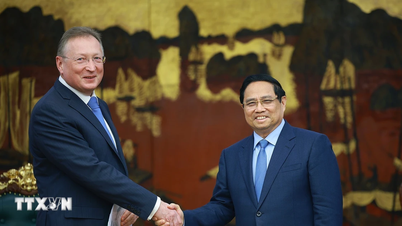 Premiärminister Pham Minh Chinh tog emot generaldirektören för Zarubezhneft i Ryssland.