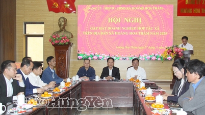 Hoang Hoa Tham kommune møter bedrifter og kooperativer