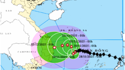 La tormenta número 15 avanza a baja velocidad
