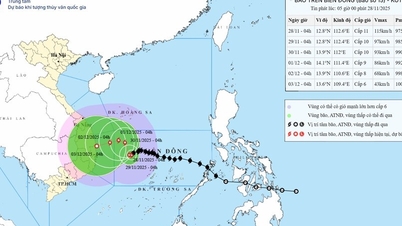 Dnešní počasí (28. listopadu): Bouře č. 15 je asi 240 km od ostrova Song Tu Tay