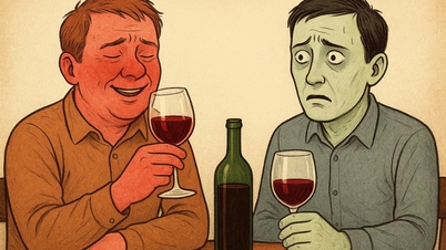 Why do some people blush and others turn pale after drinking alcohol?