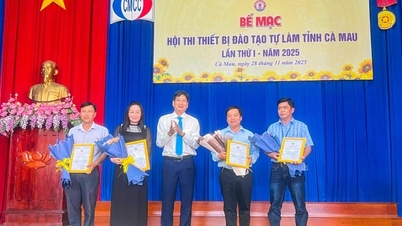 Τελετή λήξης του πρώτου διαγωνισμού αυτοσχέδιου εξοπλισμού προπόνησης στην επαρχία Ca Mau - 2025