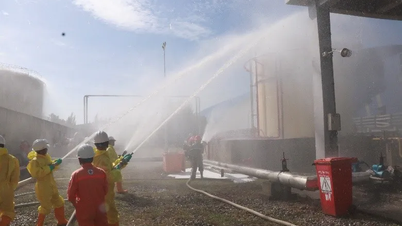 ヴィンタン火力発電所は、化学物質および石油流出事故に対する火災予防および対応計画を実践しています。