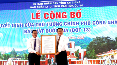 Αναγνώριση 2 Εθνικών Θησαυρών και καθιέρωση βιετναμέζικου ρεκόρ για τον πολιτισμό Oc Eo