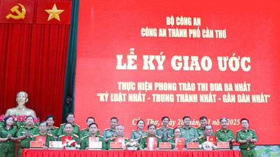 Poliția orașului Can Tho a lansat mișcarea de emulare „Cei trei cei mai buni”