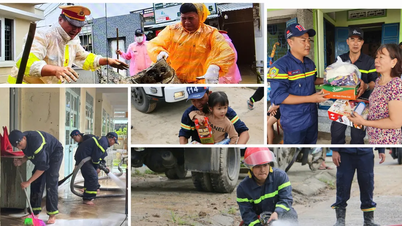 Những hình ảnh đẹp của Công an TPHCM khi về với người dân vùng mưa lũ