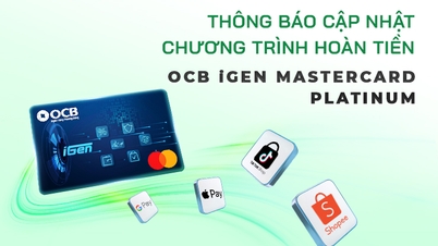 Oppdatering om OCB iGen Mastercard Platinum cashback-programmet