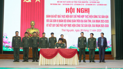 थाई गुयेन प्रांत में जन-आंदोलन कार्य के कार्यान्वयन में समन्वय पर विनियमों पर हस्ताक्षर