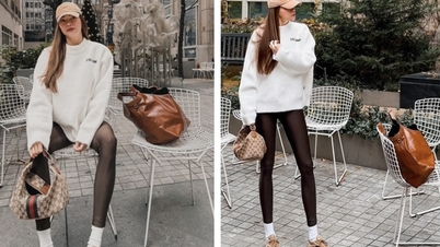 নিউ ইয়র্কে হো নগোক হা তার রাস্তার পোশাকে গতিশীল