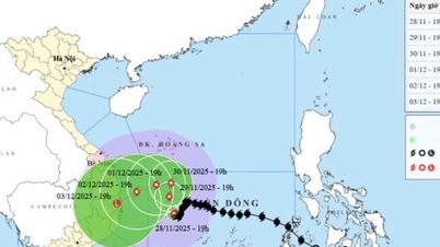 Bouře č. 15 se nachází 200 km od ostrova Song Tu Tay.
