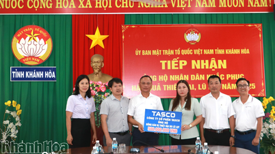 A empresa Tasco Joint Stock Company apoia a província de Khanh Hoa com 500 milhões de VND para superar as consequências das inundações.