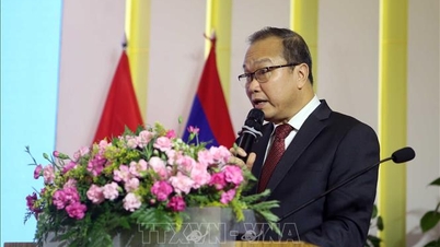 Viering van de 50e verjaardag van de Laotiaanse nationale feestdag in Da Nang