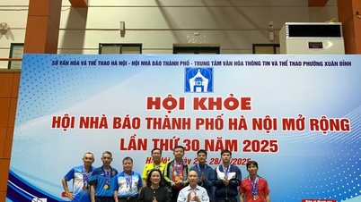 หนังสือพิมพ์ฮานอยมอยประสบความสำเร็จอย่างสูงในงานเทศกาลกีฬาสมาคมนักข่าวฮานอยปี 2025