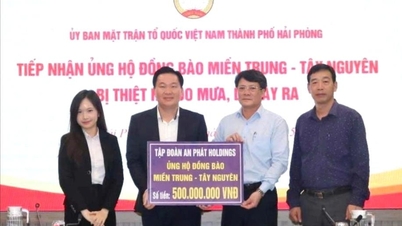 Ponad 6200 grup i osób wspiera ofiary powodzi za pośrednictwem Wietnamskiego Frontu Ojczyzny w mieście Hajfong.