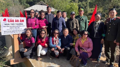 افتتاح پل برای مردم روستای نگای ترو تونگ