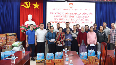 Komune Cam Lam menyelaras untuk melawat dan memberi hadiah kepada isi rumah yang terjejas akibat banjir.