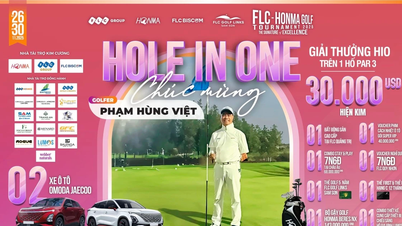 Golfista Pham Hung Viet na golfovém hřišti Flc Golf Links Sam Son „vyhrál“ hole-in-one v hodnotě desítek miliard dongů