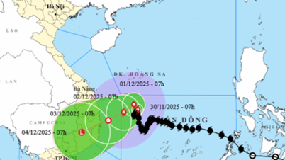 عاصفة في جيا لاي - منطقة خانه هوا البحرية في 3 ديسمبر