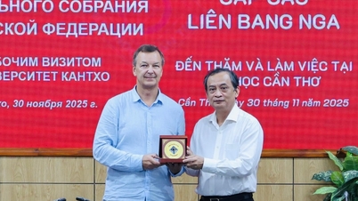 First Vice Chairman of the Federation Council of the Federal Assembly of the Russian Federation AV Yatskin visited and worked at Can Tho University