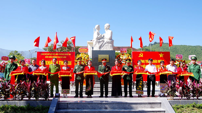 Ngoc Lam Border Guard Station inaugurated the monument "Uncle Ho with Border Guard soldiers"