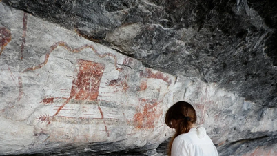 Lukisan batu kuno menceritakan kisah tentang pandangan dunia penduduk asli Amerika