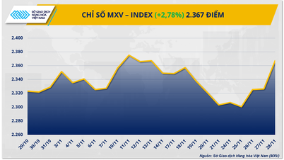 Puterea de cumpărare domină piața mărfurilor, indicele MXV crește cu 2,8%