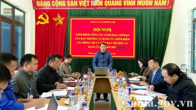 សន្និបាតបូកសរុបការងារដឹកនាំ និងទិសដៅការងាររបស់គណៈកម្មាធិការអចិន្ត្រៃយ៍គណៈកម្មាធិការបក្សឃុំមឿងឡេវ