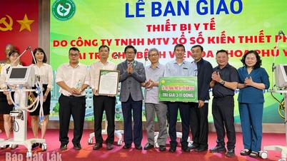 フーイエン総合病院は人工呼吸器5台を購入するために30億ドンの支援を受けた