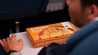 Pizza 4P's a bordo, os clientes que desejarem desfrutar devem encomendar com um dia de antecedência.