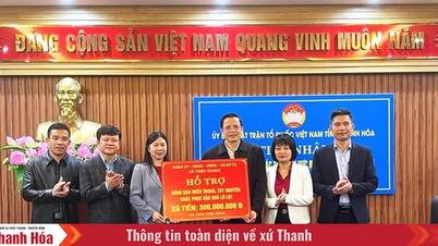 ティエウティエン村とティエウクアン村の中部および中部高原地帯の人々への支援を受ける