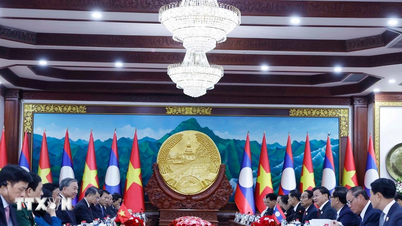 המזכיר הכללי טו לאם והמזכיר הכללי ונשיא לאוס היו עדים לטקס מסירת מסמכי שיתוף הפעולה.