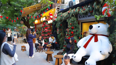 האנוי: צעירים נוהרים לסמטה קטנה באורך 100 מטר כדי לצלם תמונות חג המולד