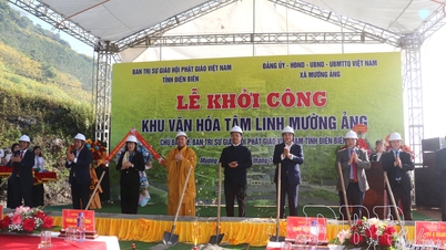 Grundsteinlegung für den spirituellen Kulturbereich Muong Ang