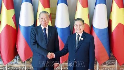 Lam főtitkára találkozott a laoszi nemzetgyűlés elnökével