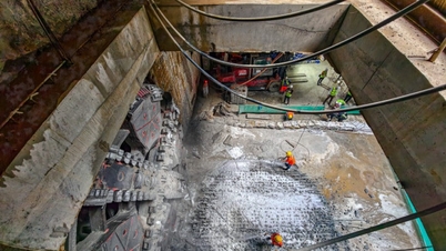 Tünel açma robotu 'Lightning Speed' bitiş çizgisine ulaştı, Nhon - Hanoi Tren İstasyonu Metro hattının delme işlemini tamamladı