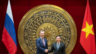 জাতীয় পরিষদের ভাইস চেয়ারম্যান নগুয়েন খাক দিন রাশিয়ান ফেডারেশনের ফেডারেল অ্যাসেম্বলির ফেডারেশন কাউন্সিলের প্রথম ভাইস চেয়ারম্যানের সাথে আলোচনা করেছেন।