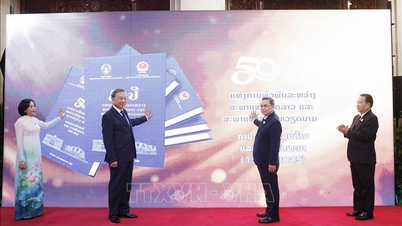 Secretaris-generaal woont de lanceringsceremonie bij van het e-boek '50 jaar alomvattende samenwerking tussen de Laotiaanse Nationale Assemblee en de Vietnamese Nationale Assemblee'