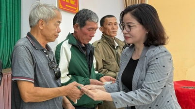 Делегация Национальной ассамблеи провинции вручила подарки в поддержку жителей затопленных районов Донгхоа и Хоасуан.